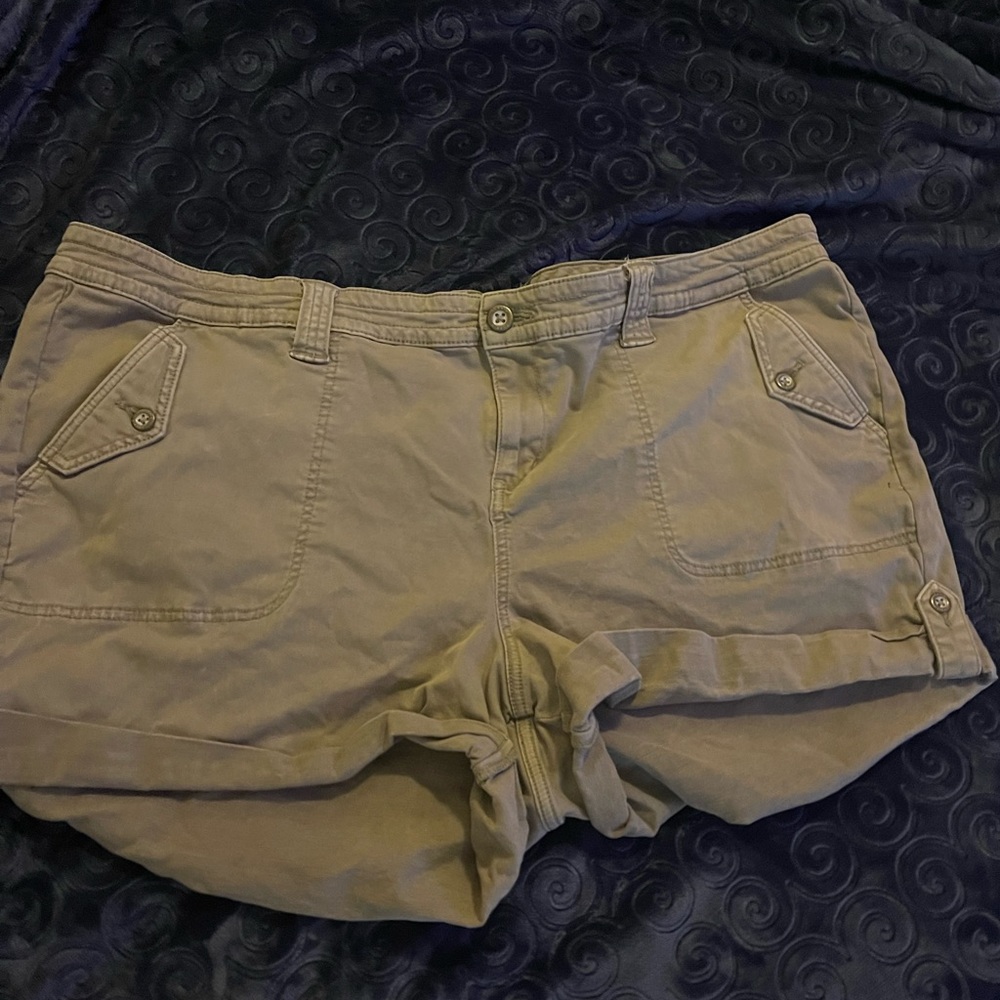 Torrid size 26 shorts. Dark Khaki